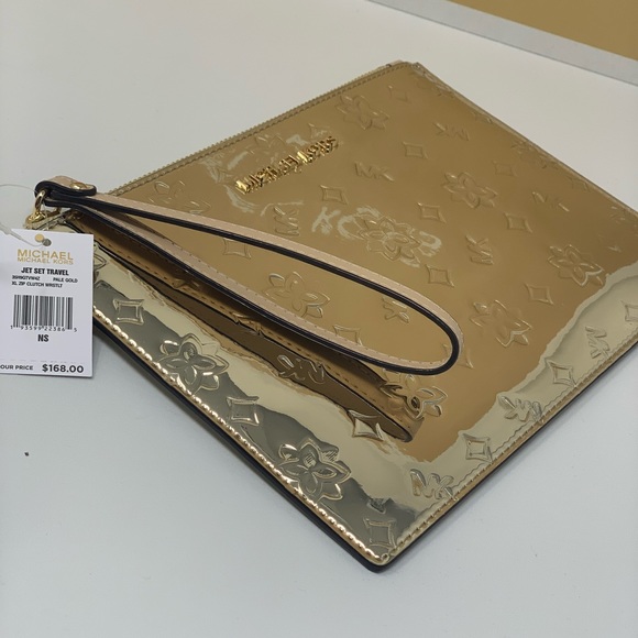 Michael kors jet set travel wristlet pale Gold - Picture 2 of 6